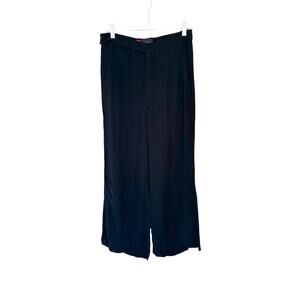 Misha Nonoo Black Flowy Relaxed Work Career Office Trouser‎ Dress Pant Size 6